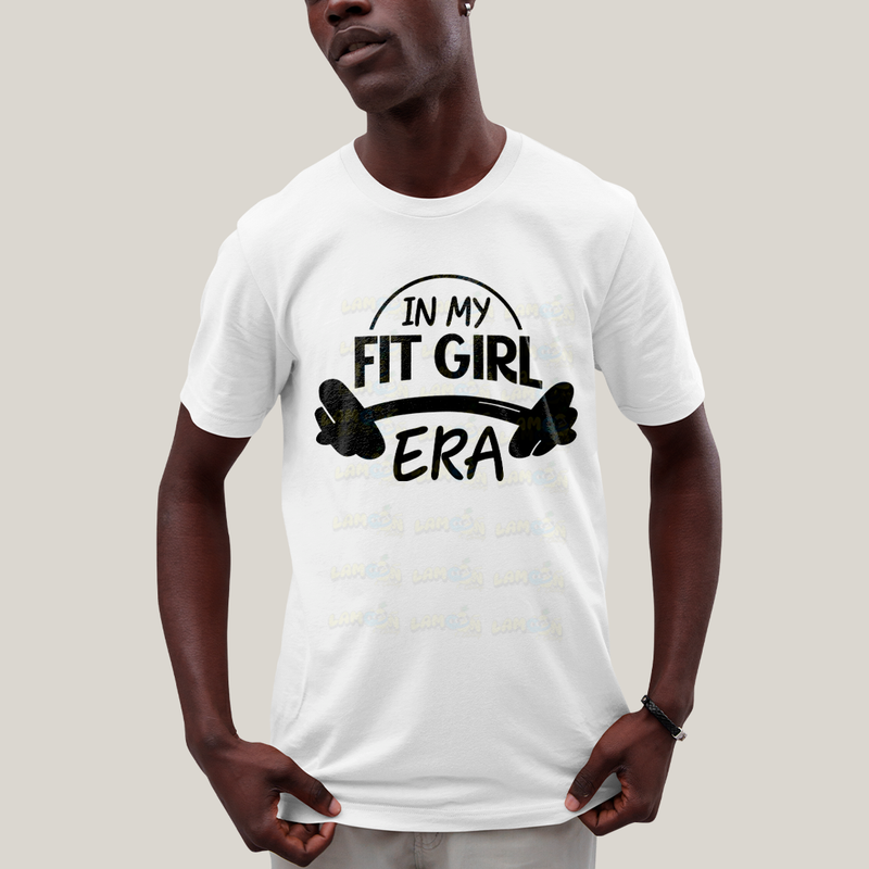 Camiseta Algodão Unissex T shirt Academia In My Fit Girl Era