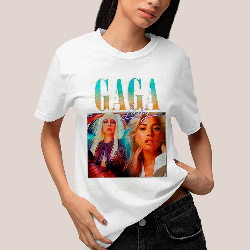 Camiseta Algodão Unissex Tshirt Vintage Lady Gaga 2