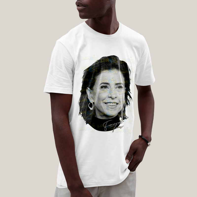 Camiseta Algodão Unissex T shirt- Fernanda Torres atriz brasileira
