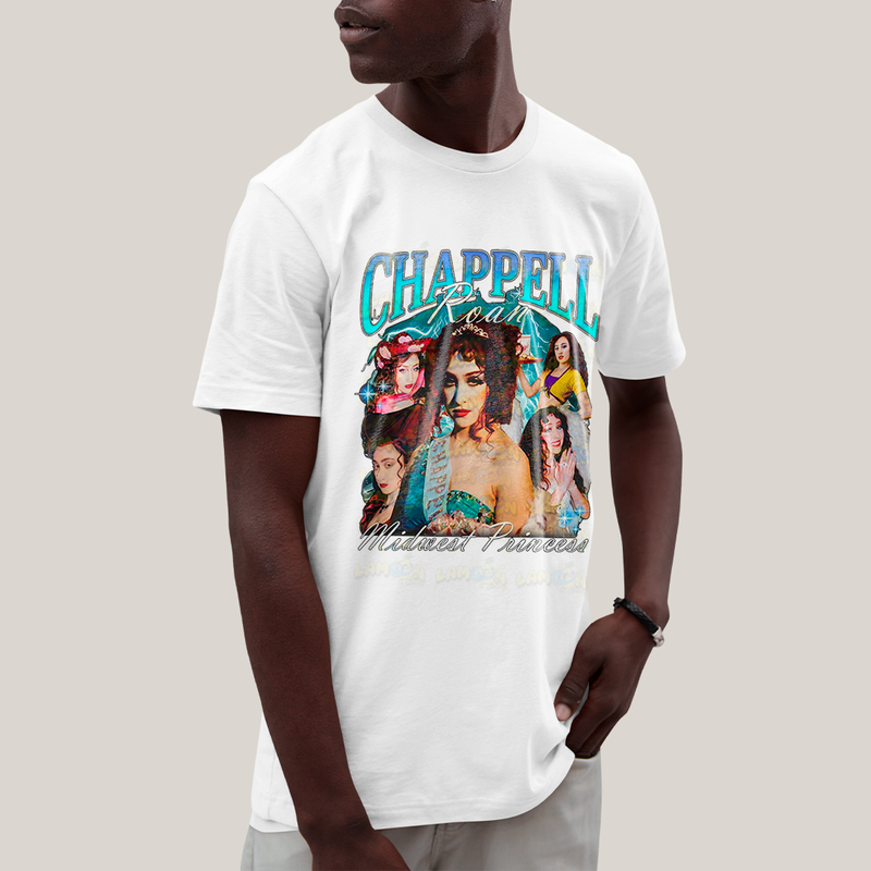 Camiseta Algodão Unissex T shirt Graphic Tee Chappell Roan Midwest Princess