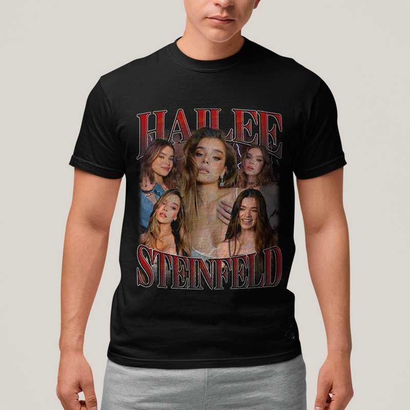 Camiseta Algodão Unissex T shirt Hailee Steinfield Atriz