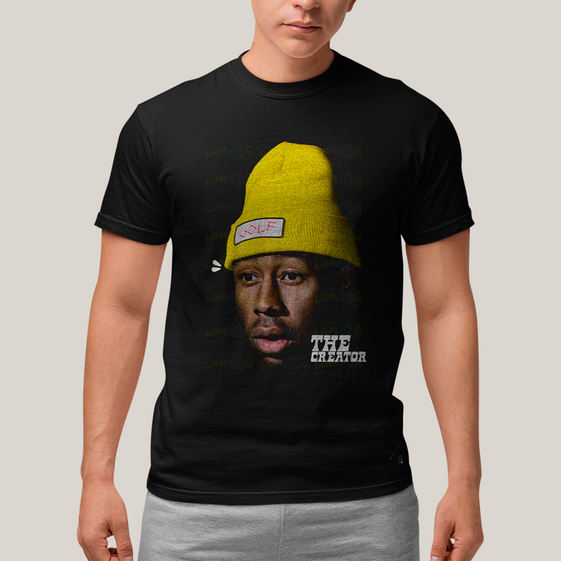 Camiseta Algodão Unissex T shirt The Creator Rosto Golf