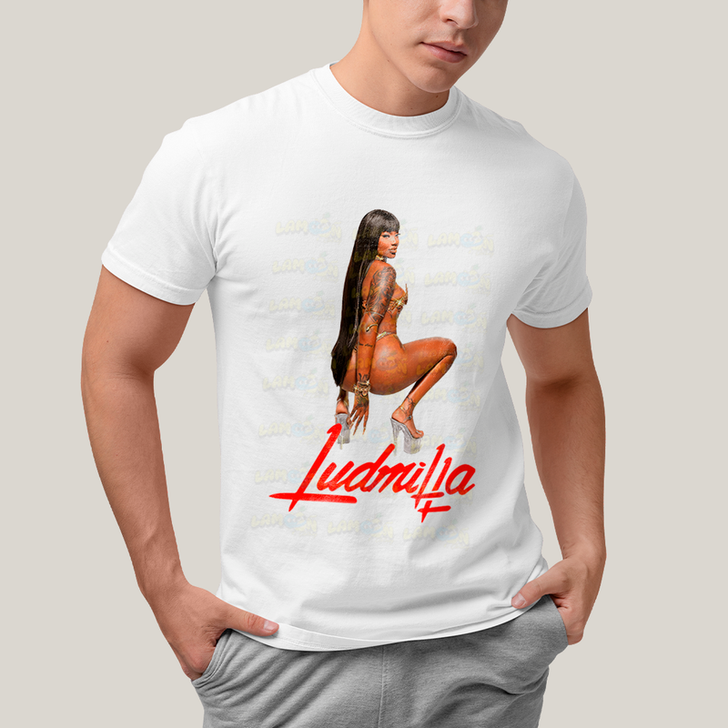 Camiseta Algodão Unissex T shirt - ludmilla logo