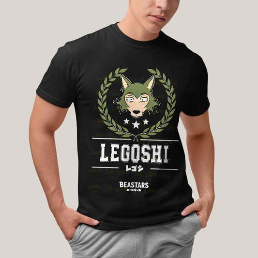 Camiseta Algodão Unissex T shirt Beastars School Legoshi Louis
