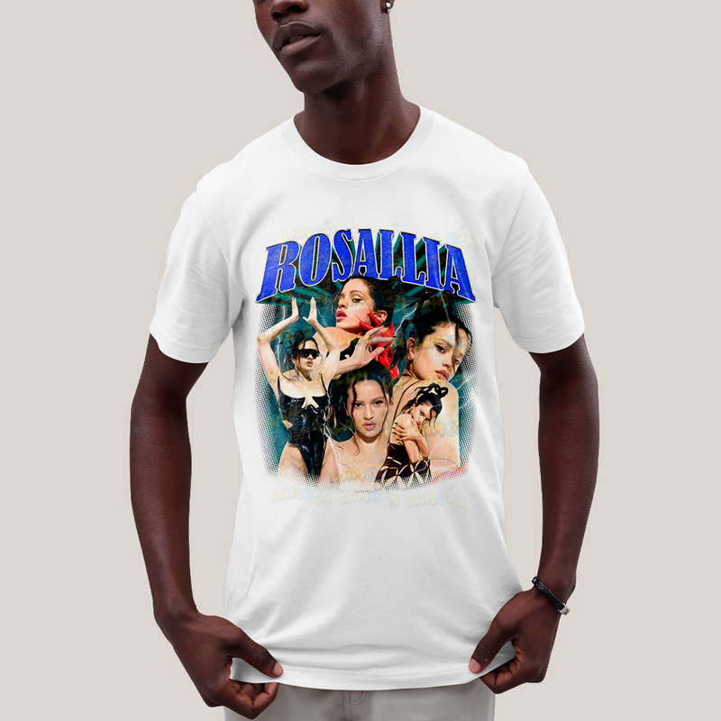 Camiseta Algodão Unissex T shirt - Rosallia Rosalia Cantora