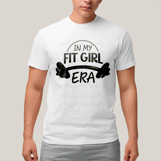 Camiseta Algodão Unissex T shirt Academia In My Fit Girl Era