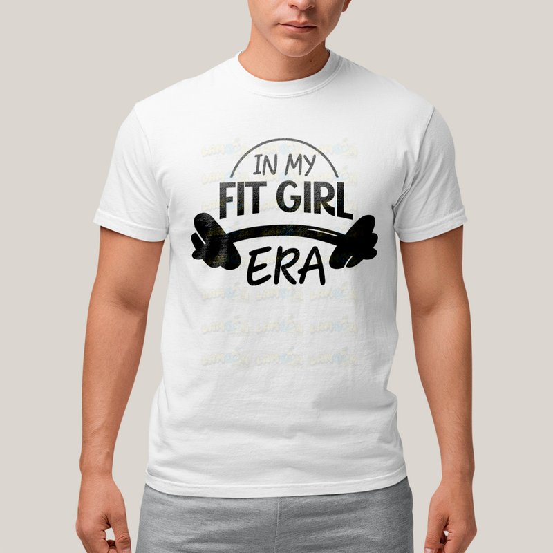 Camiseta Algodão Unissex T shirt Academia In My Fit Girl Era