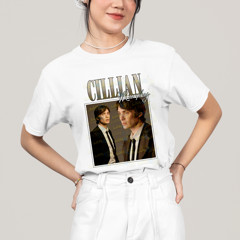 Camiseta Algodão Unissex T shirt Cillian Murphy Vintage