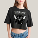 Cropped Oversized Algodão Unissex T shirt Stitchknot Lilo & Stitch
