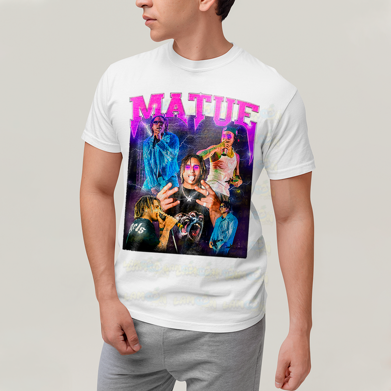 Camiseta Algodão Unissex T shirt - Matue 333 roxo