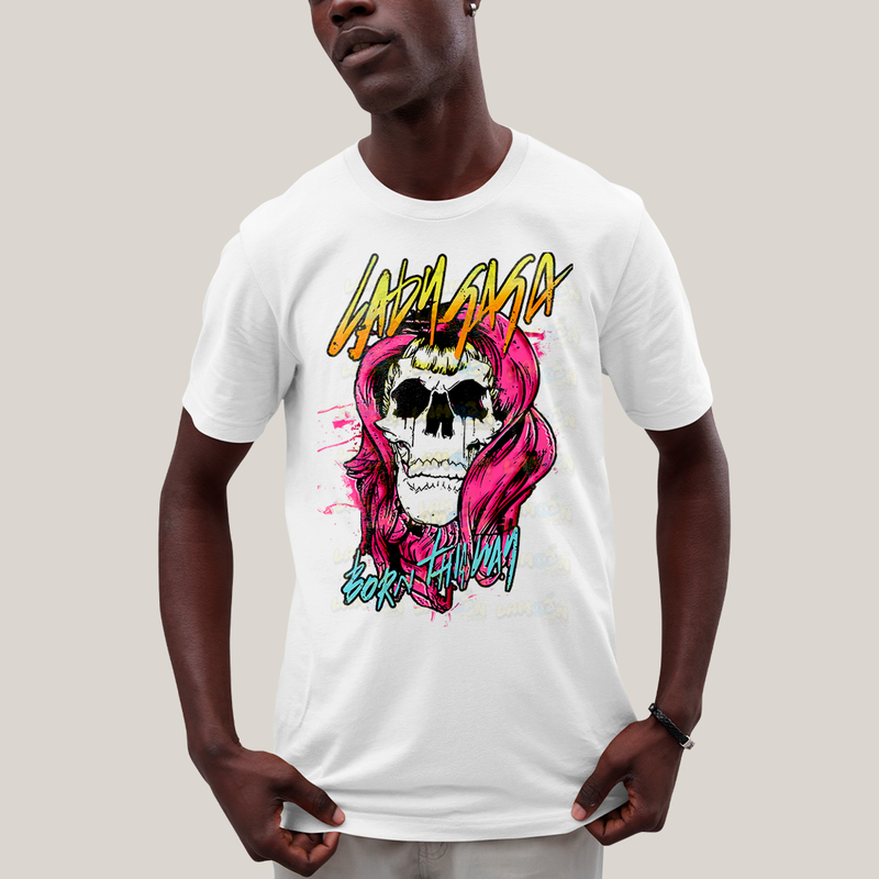 Camiseta Algodão Unissex T shirt Lady Gaga Born