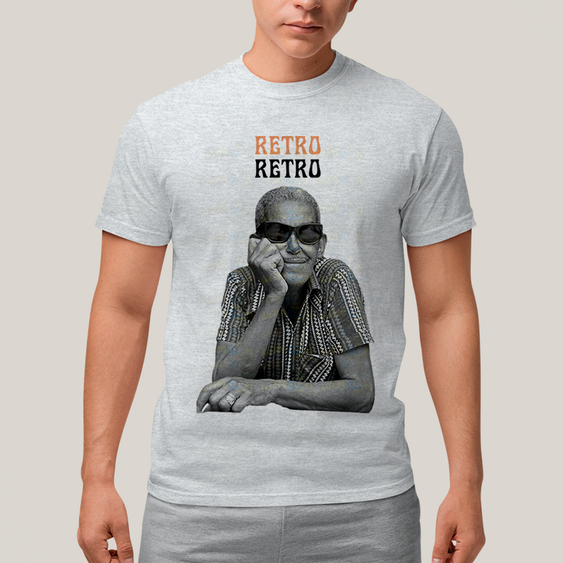 Camiseta Algodão Unissex T shirt Cartola Retro cantor brasileiro samba