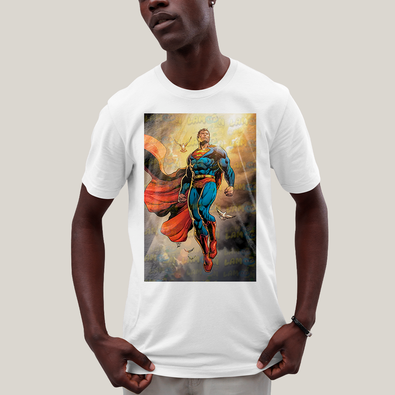 Camiseta Algodão Unissex T shirt - Superman DC super homem