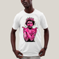 Camiseta Algodão Unissex T shirt - Sex Pistols God Save The Queen rosa pink