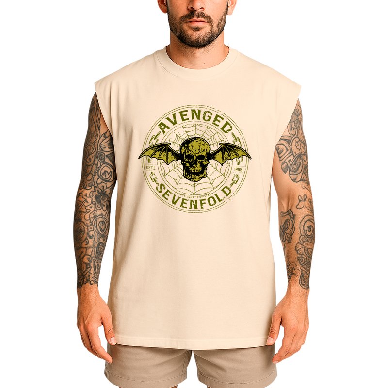 Regata Oversized Avenged Seven Fold Caveira Logo