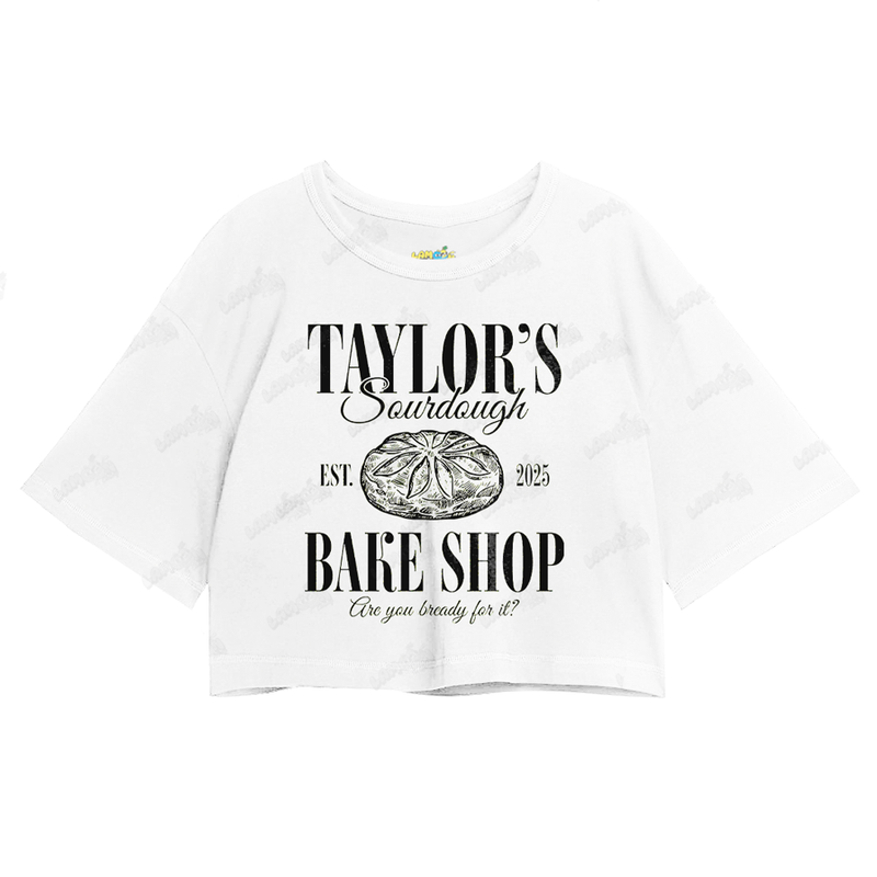 Cropped Oversized Algodão Taylor Swift Bake Shop