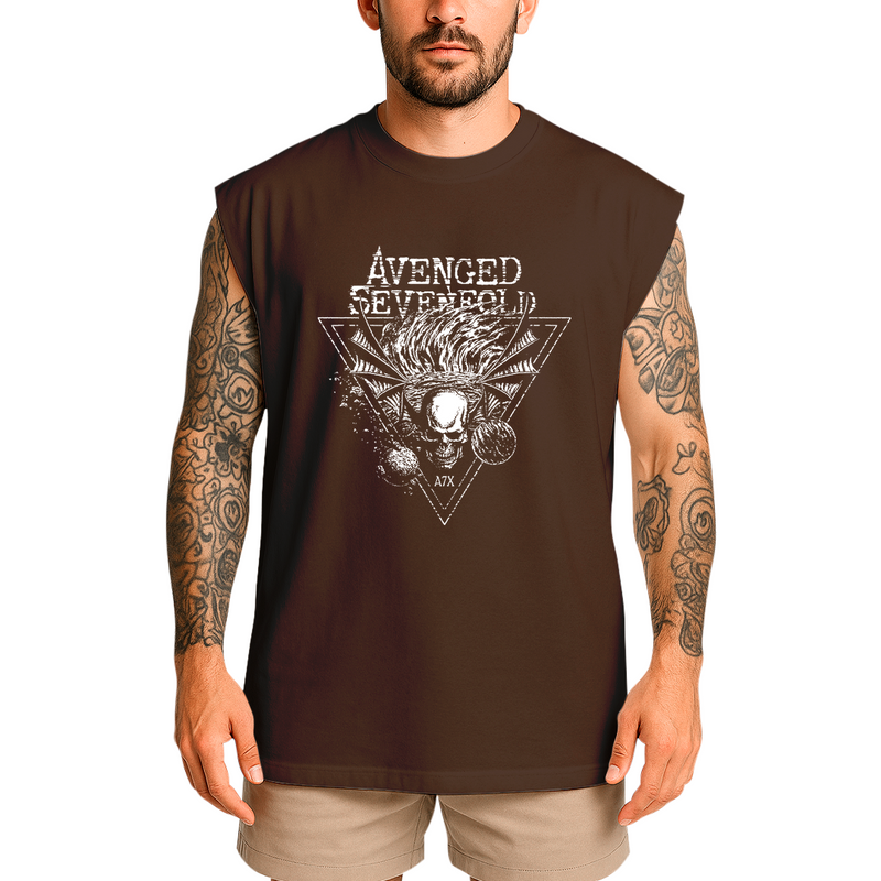 Regata Oversized Avenged Seven Fold Caveira Planetas