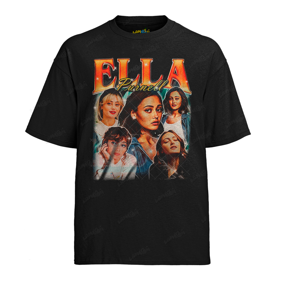 Camiseta Algodão Ella Purnell Atriz