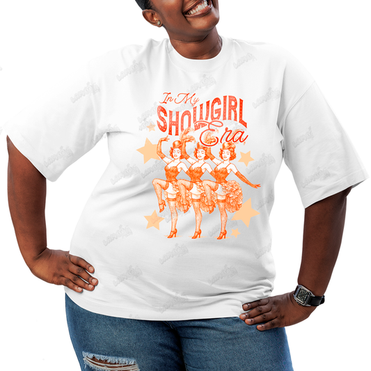 Camiseta Plus Size Algodão Taylor Swift Showgirl Era 1