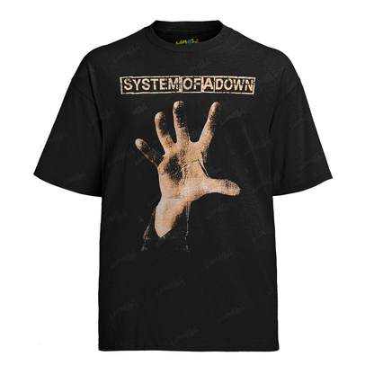 Camiseta Algodão System of Down Hand