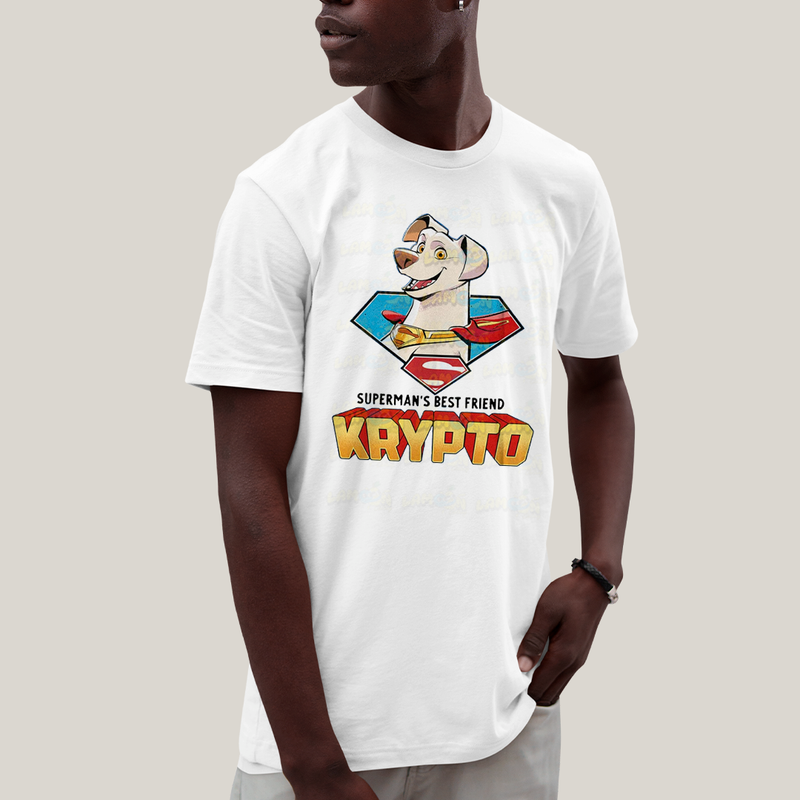 Camiseta Algodão Unissex T shirt Superman Supercão Krypto