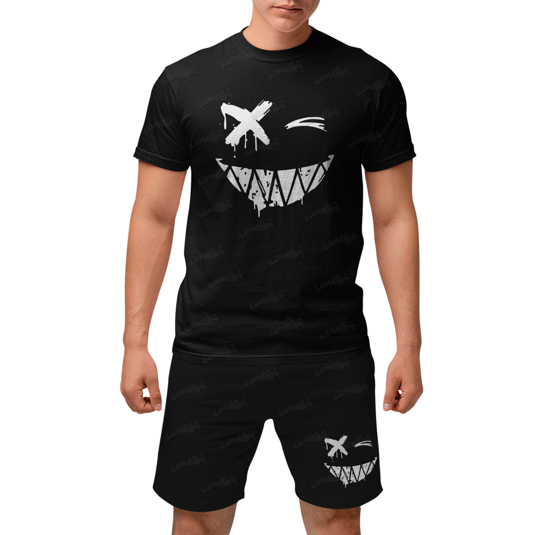 Kit Camiseta e Bermuda Tactel Sorriso X