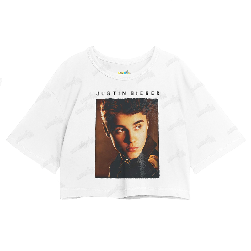 Cropped Oversized Algodão Justin Bieber Believe Tour 2013