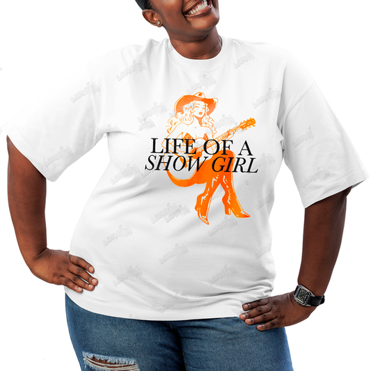 Camiseta Plus Size Algodão Taylor Swift Life of a Showgirl