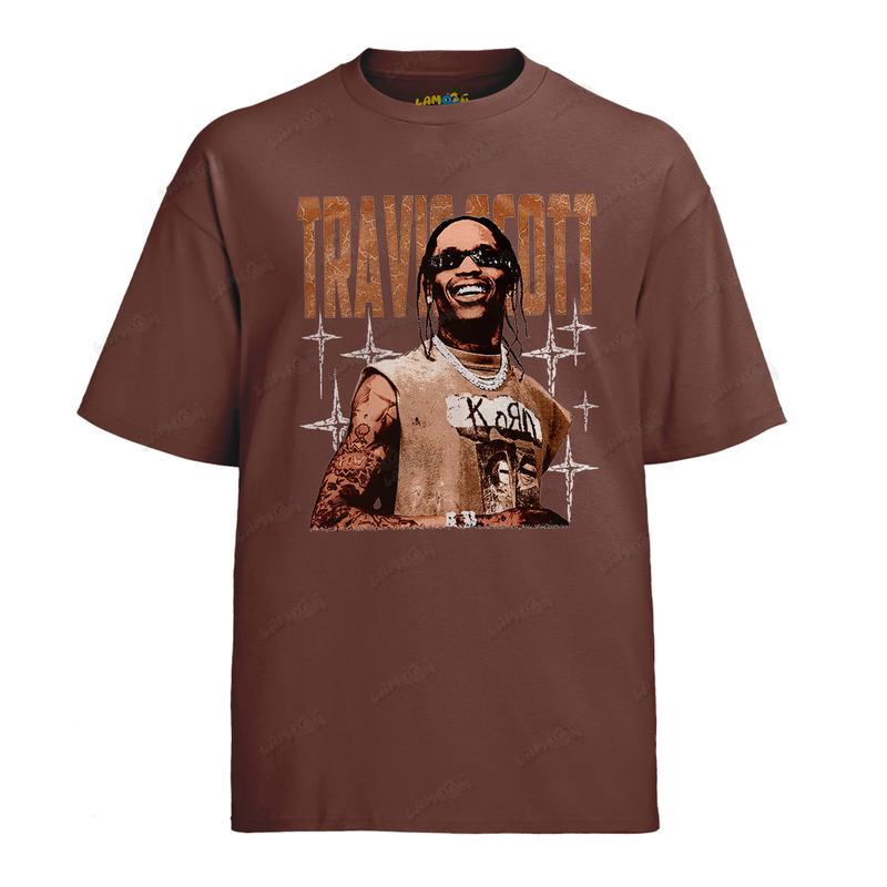 Camiseta Algodão Travis Scott de Regata