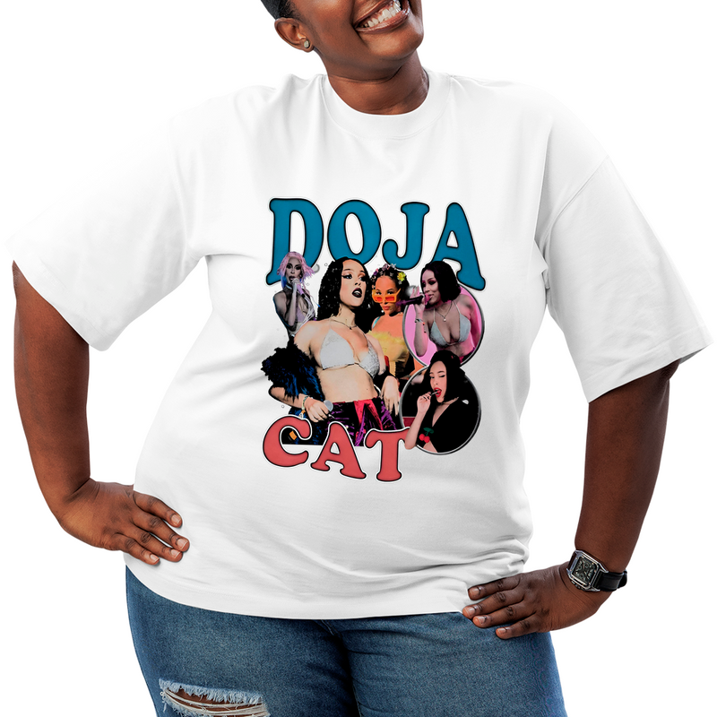Camiseta Plus Size Doja Cat Graphic Vintage