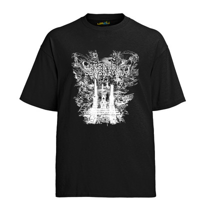 Camiseta Algodão Avenged Seven Fold Caveira Trono