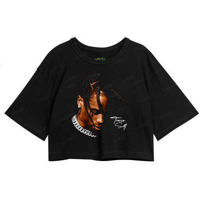 Cropped Oversized Algodão T shirt Travis Scott Ciclope 2