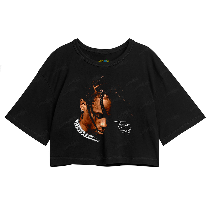 Cropped Oversized Algodão T shirt Travis Scott Ciclope 2