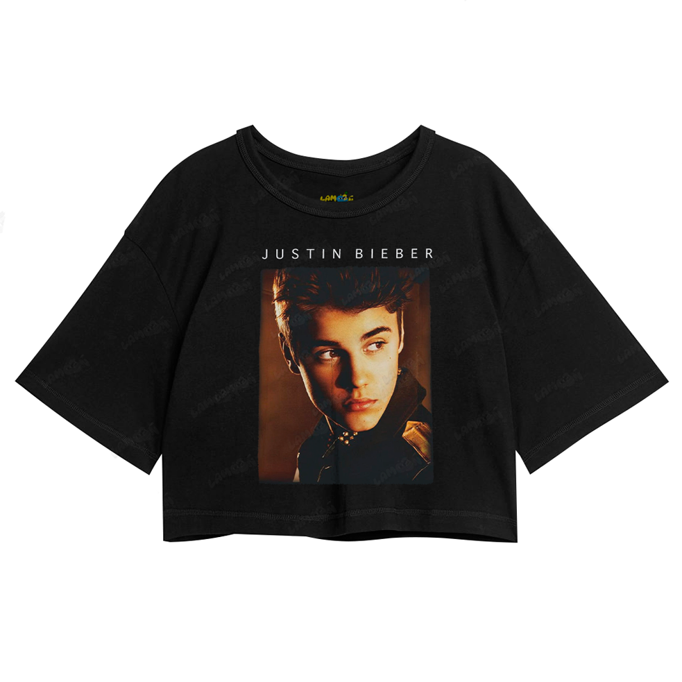 Cropped Oversized Algodão Justin Bieber Believe Tour 2013
