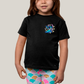Camiseta Infantil Algodão Unissex T shirt Lilo & Stitch Piscando FC
