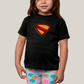 Camiseta Infantil Algodão Unissex Superman Legacy Logo 2