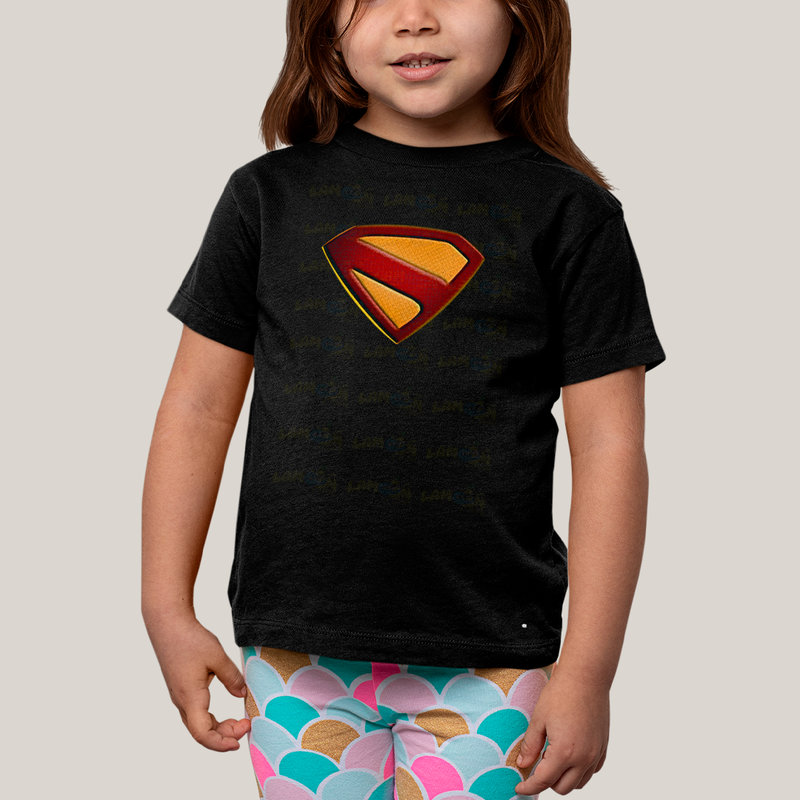 Camiseta Infantil Algodão Unissex Superman Legacy Logo 2