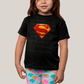 Camiseta Infantil Algodão Unissex T shirt Superman Logo Clássica