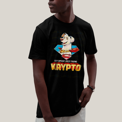 Camiseta Algodão Unissex T shirt Superman Supercão Krypto