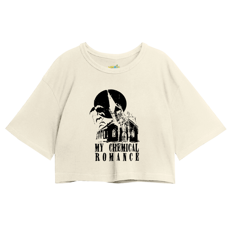 Cropped Oversized My Chemical Romance Church