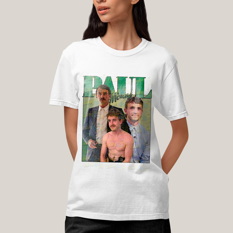 Camiseta Algodão Unissex T shirt - Paul Mescal Ator verde