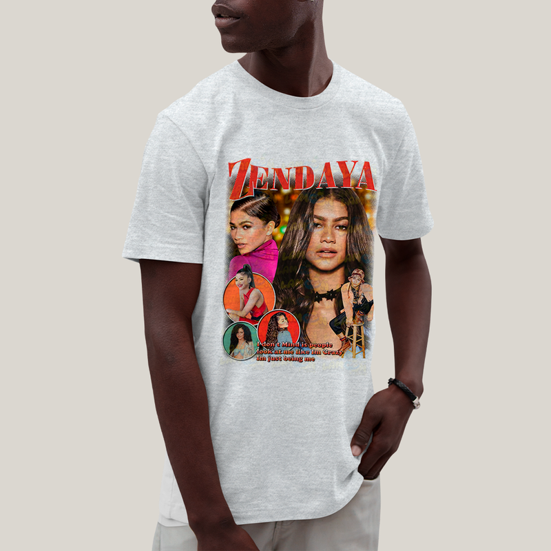 Camiseta Algodão Unissex T shirt Graphic Tee Zendaya