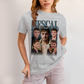 Camiseta Algodão Unissex T shirt - Paul Mescal Ator azul