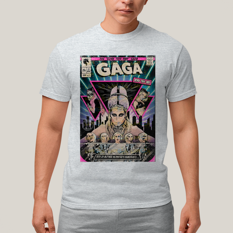 Camiseta Algodão Unissex Tshirt  Lady Gaga HQ Born This Way