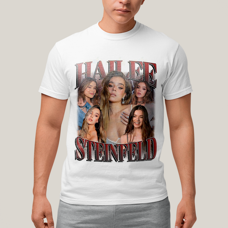 Camiseta Algodão Unissex T shirt Hailee Steinfield Atriz