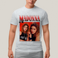Camiseta Algodão Unissex T shirt Vintage Madonna Vermelho cantora pop