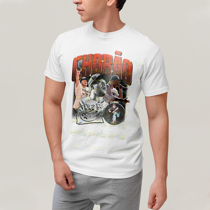 Camiseta Algodão Unissex T shirt Graphic Tee Charlie Brown Jr Chorão Vermelho