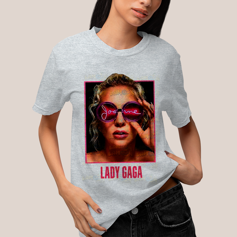 Camiseta Algodão Unissex T shirt Lady Gaga Joanne