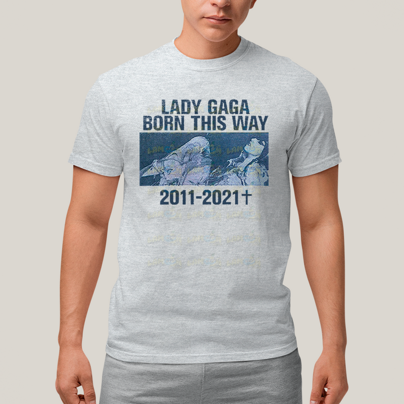 Camiseta Algodão Unissex Tshirt Lady Gaga Born This Way 2011 - 2021