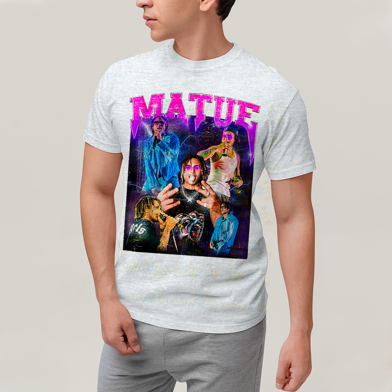 Camiseta Algodão Unissex T shirt - Matue 333 roxo